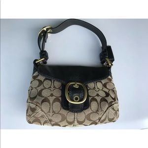 COACH Jacquard Handbag Hobo Purse.